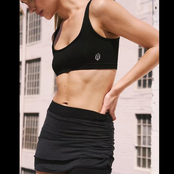 Women’s free people movement min skirt with shorts size medium - Picture 1 of 5